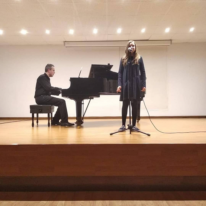 Concierto de alumnos en el Conservatorio de Mieres.