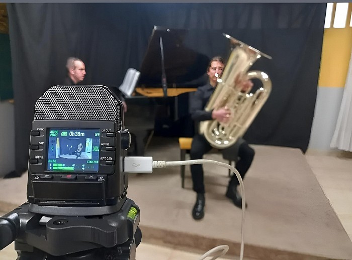 Tarde de grabación en la academia Musicalia de Oviedo (Asturias)